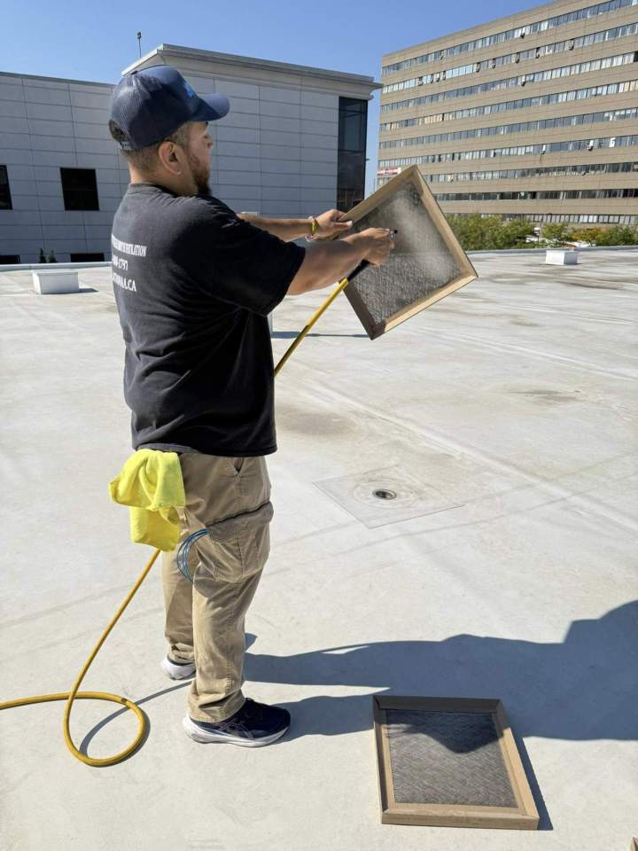 Lavage filtre de ventilation Laval